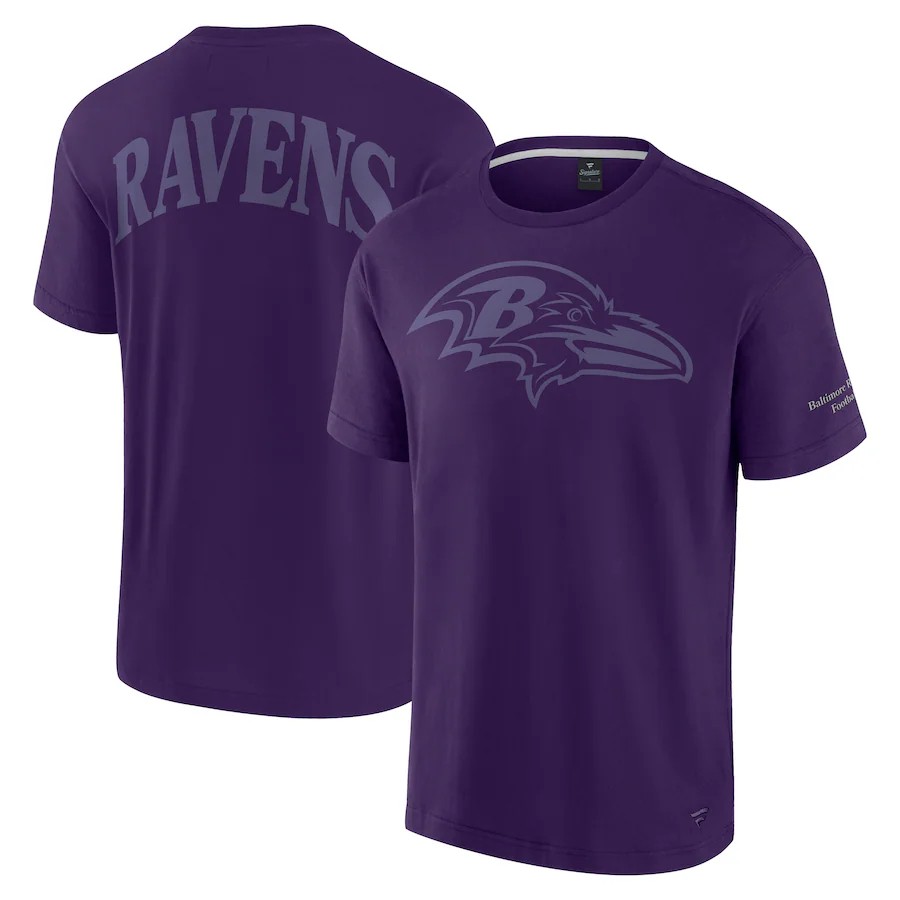 Men baltimore ravens purple 20241213 NFL  T shirt